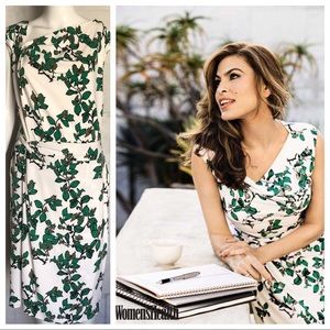 Eva Mendes Drape Sheath Dress